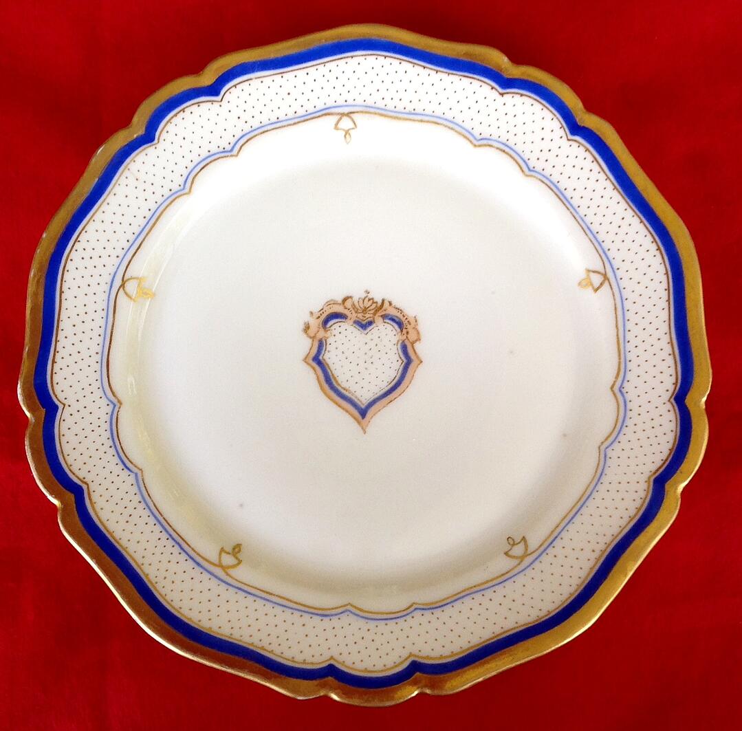 pierce white house china plate